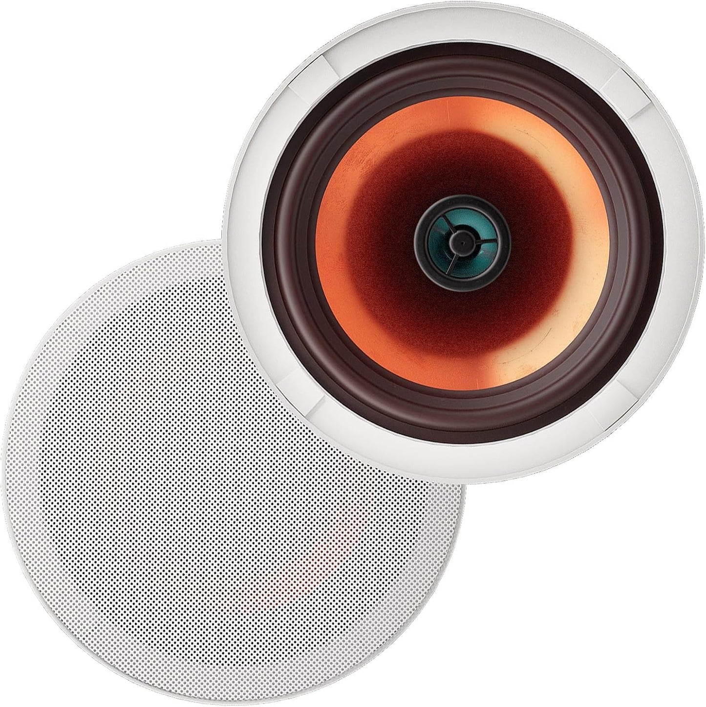 Pyle 6.5” Ceiling Wall Mount Speakers-Pair of 2-Way Midbass Woofer Speaker 1/2'' Polymer Dome Tweeter Flush Design w/70Hz-20kHz Frequency Response&200