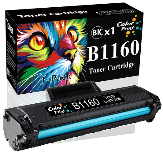 1-Pack ColorPrint Compatible B1160 Toner Cartridge Replacement for Dell B1160W 1160 Work with YK1PM 331-7335 HF44N HF442 B1163W B1165NFW Mono Laser