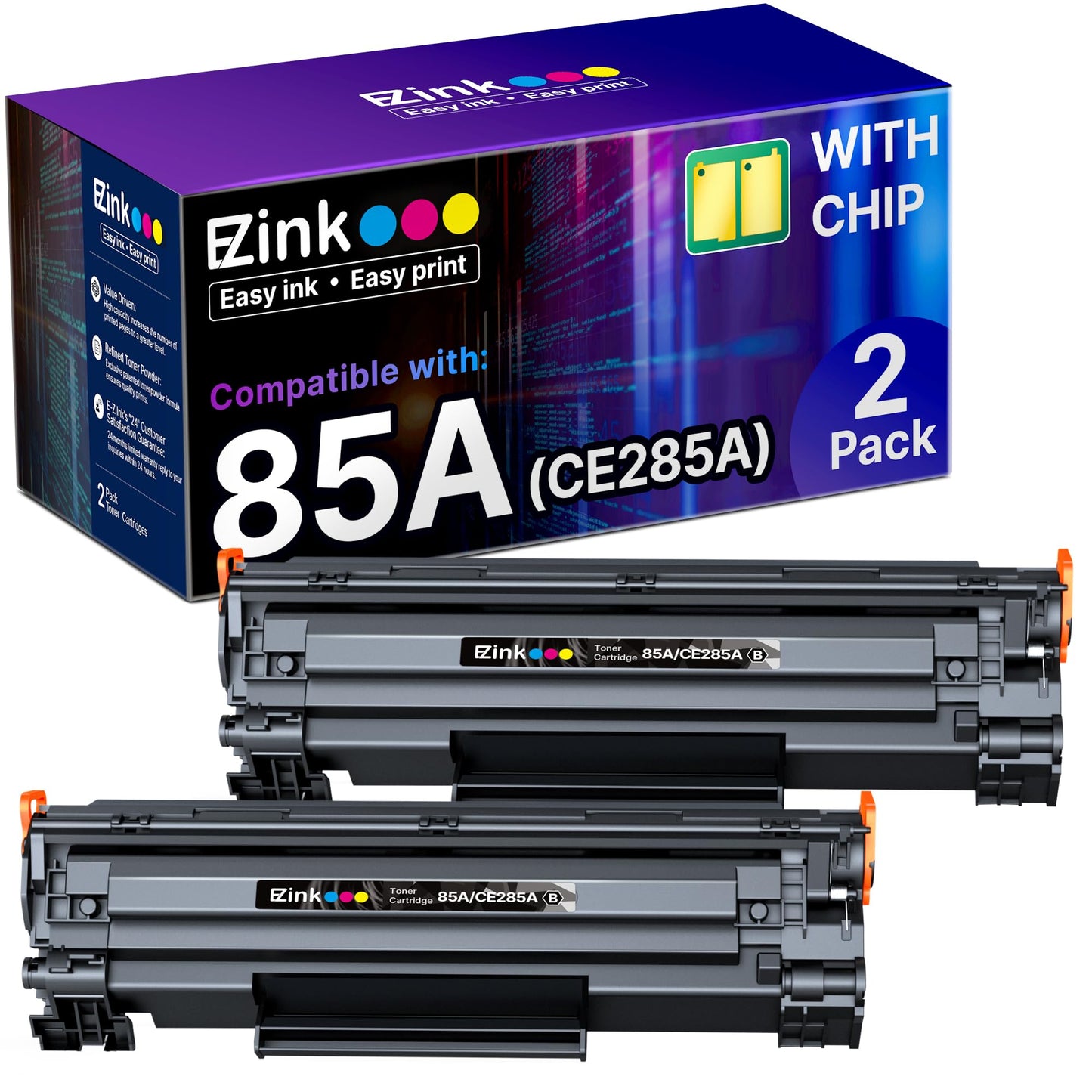 E-Z Ink Black Compatible Toner Cartridge Use for LaserJet Printer
