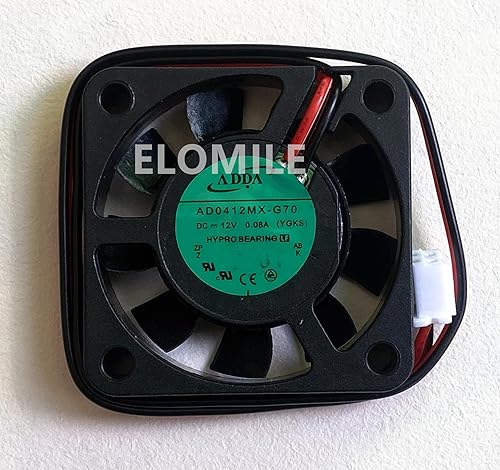 New AD0412MX-G70 ELOMILE Fan AD0412MX-G70 DC12V 0.08A 4CM 4010 Cooling Fan
