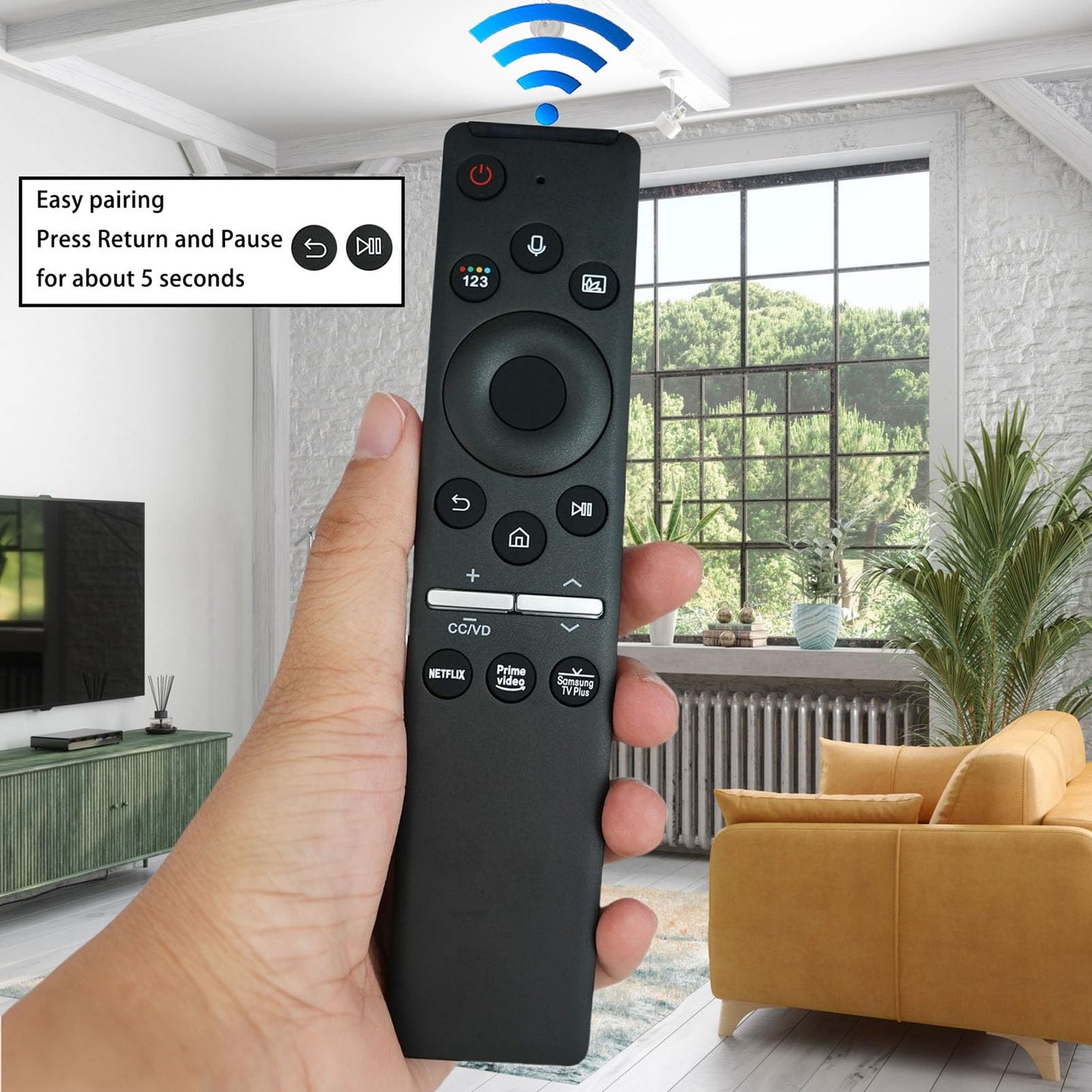 Voice Replacement Remote Control BN59-01330A RMCSPR1AP1 for Samsung Smart TV Frame Crystal UHD Curved Neo QLED OLED 4K 8K Smart TVs