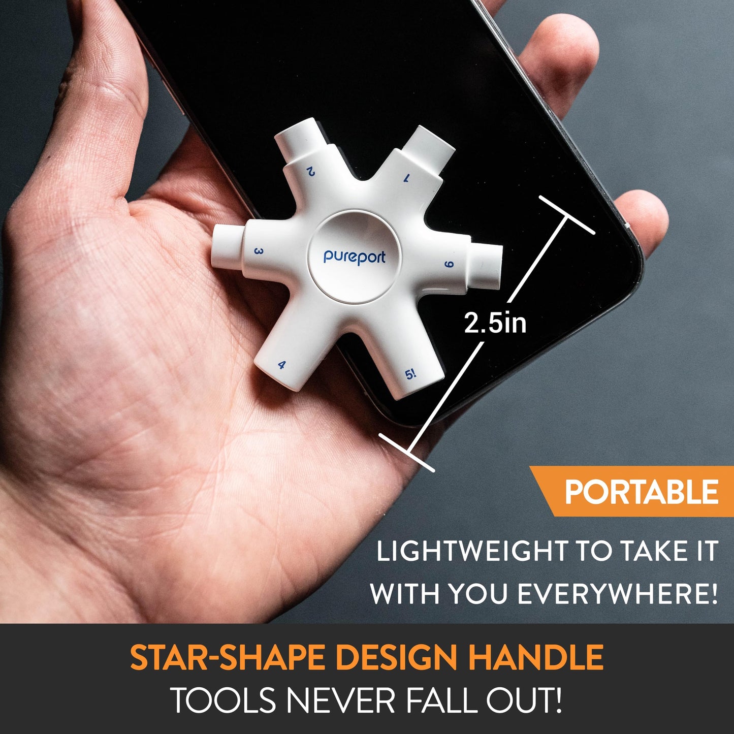 pureport Multi-Tool Port Repair and Clean Kit for iPhone and iPad (White)