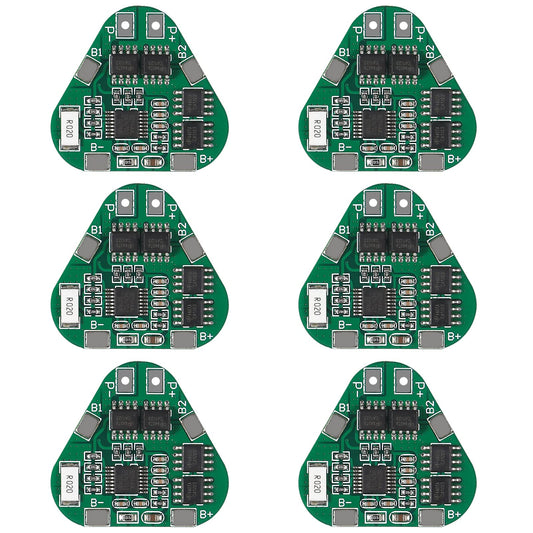 Alinan 6pcs 3S 8A 12V 18650 Lithium Battery Protection Board 10.8V 11.1V 12.6V BMS PCM PCB Overcharge Over-Discharge Protection Module for 3 Li-ion…
