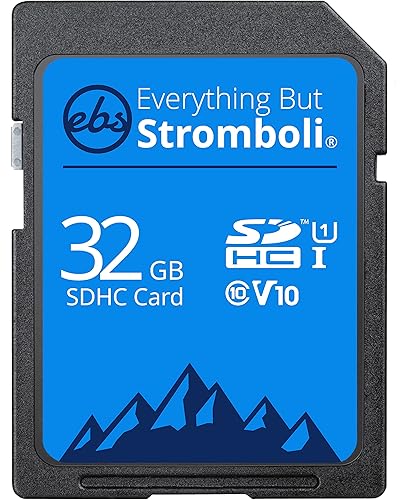 Everything But Stromboli 32GB SD Card Class 10 UHS-1 U1 Speed C10 V10 32G SDHC Memory Card for Compatible Camera, Computer, Trail Cam, Video Camcorder
