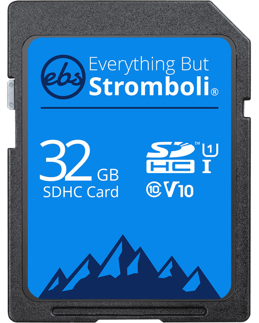 Everything But Stromboli 32GB SD Card Class 10 UHS-1 U1 Speed C10 V10 32G SDHC Memory Card for Compatible Camera, Computer, Trail Cam, Video Camcorder