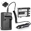 Kastar NB-2L NB-2LH Battery and Charger for Canon EOS Rebel XT Xti PowerShot G7 G9 S30 S40 S45 S50 S60 S70 S80; VIXIA HF R10 HF R100 HF R11 HG10 HV20