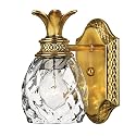 Hinkley Plantation Tropical One Light Bathroom Vanity Fixture, Burnished Brass