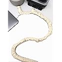 Cream Lamp Cord Cover Thin-Style Faux Silk 9 ft long Ivory