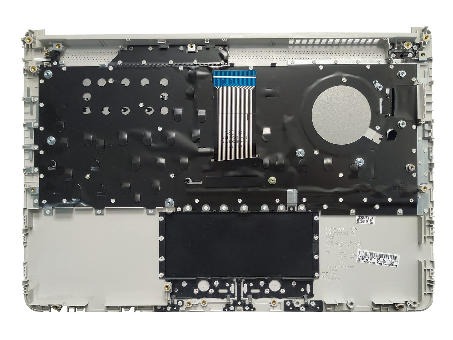 Laptop Keyboard Compatible for HP 14s-dk 14Z-DK 14s-cf 14s-cr 14-CF 14-CF0013DX 14-DK 14-DK0002DX 14-DK0028WM US Layout with Palmrest Upper Cover Case