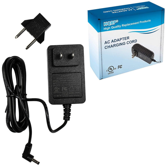 HQRP 12V AC Adapter Compatible with Hyundai HD719 Portable DVD Player Power Supply Cord Adaptor Charger + Euro Plug Adapter