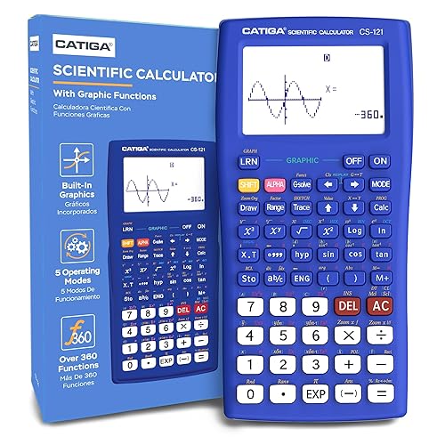 Scientific Calculator with Graphic Functions - Multiple Modes with Intuitive Interface - Perfect for Beginner and Advanced Courses, High School or