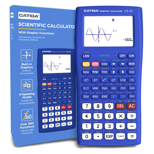 Scientific Calculator with Graphic Functions - Multiple Modes with Intuitive Interface - Perfect for Beginner and Advanced Courses, High School or