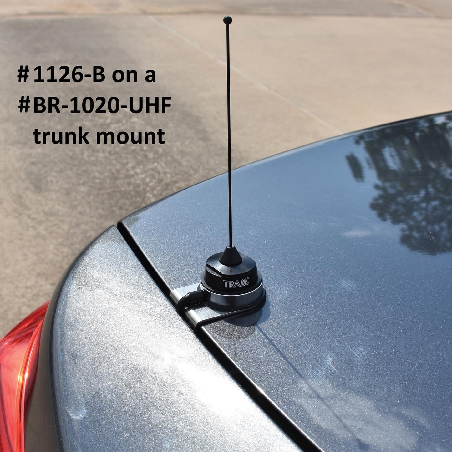 Tram® 200-Watt Pretuned 410 MHz to 490 MHz Black-Nut-Type Quarter-Wave Antenna with NMO Mounting