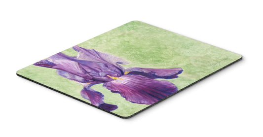 Caroline's Treasures TMTR0234MP Purple Iris by Malenda Trick Mouse Pad, Hot Pad or Trivet for Home Office Gaming Working Computers Laptop Mouse