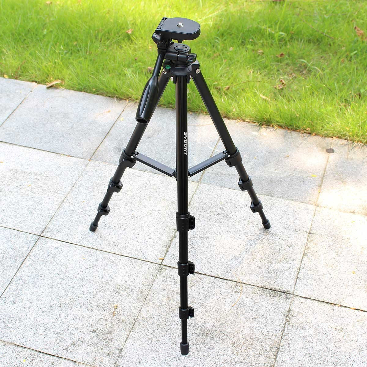SVBONY SV101 Spotting Scope Tripod 54 inches Travel Tripod Digital SLR Camera Video Spotting Scope Aluminum Alloy Portable Anti-Skid Tripod