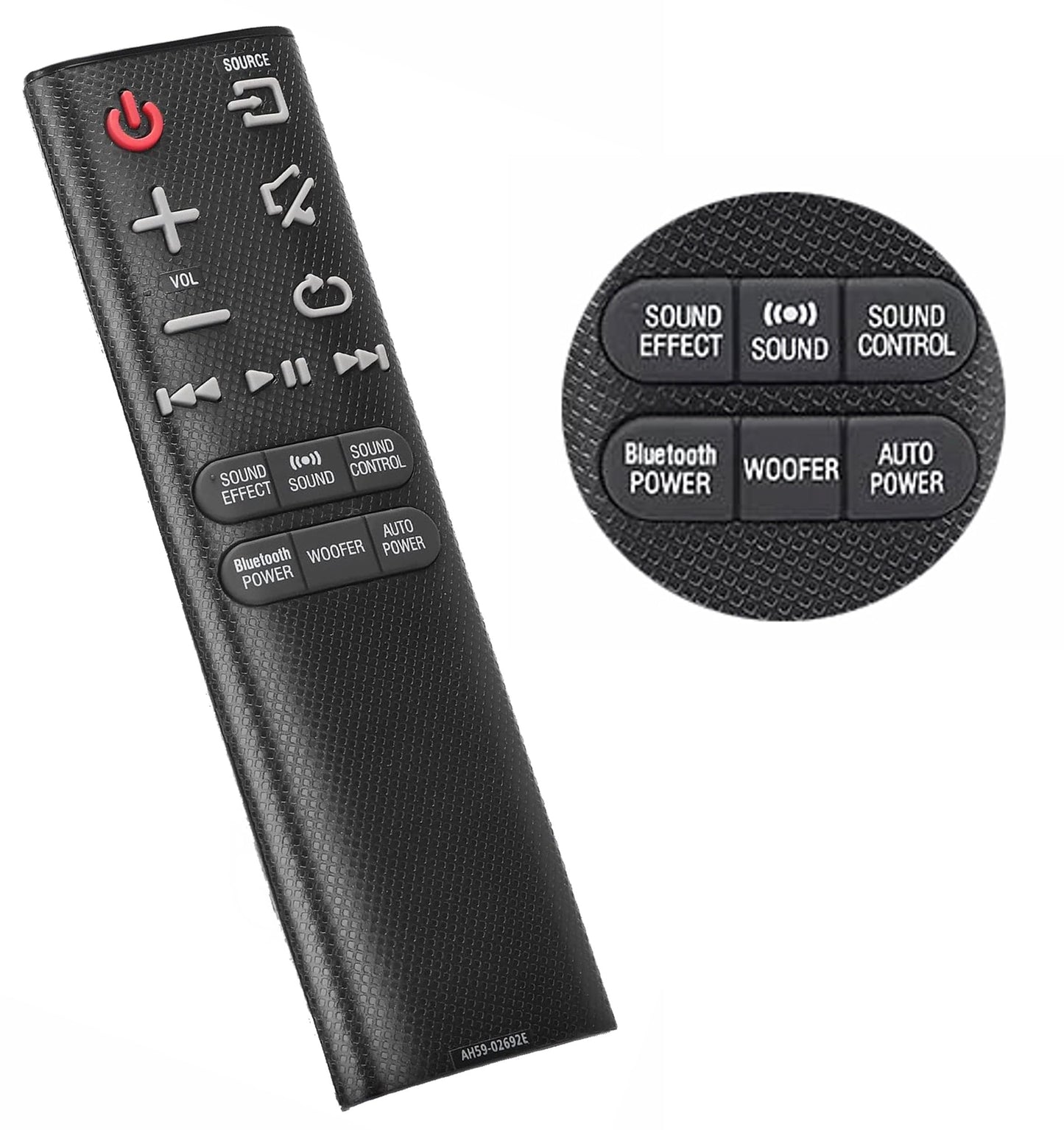 Replacement Remote AH59-02692E for Samsung Soundbar, HW Series Soundbar Speaker System and Samsung J Series Sound Bar Home Theater System sub