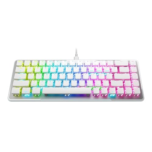Roccat Vulcan II Mini-65% Optical PC Gaming Keyboard with Customizable RGB Illumination, Detachable Cable, Button Duplicator, On-board profiles