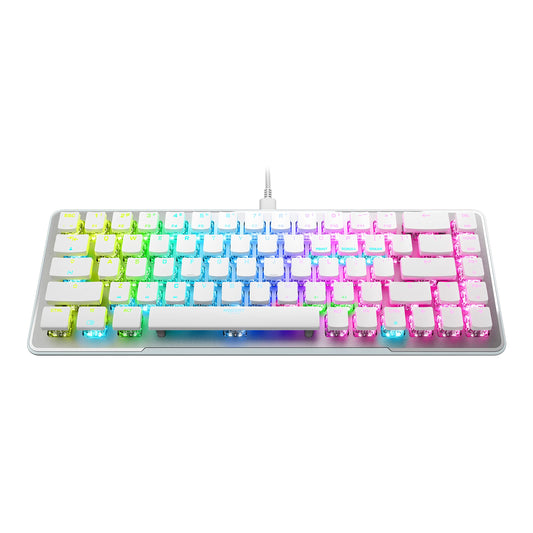 Roccat Vulcan II Mini-65% Optical PC Gaming Keyboard with Customizable RGB Illumination, Detachable Cable, Button Duplicator, On-board profiles