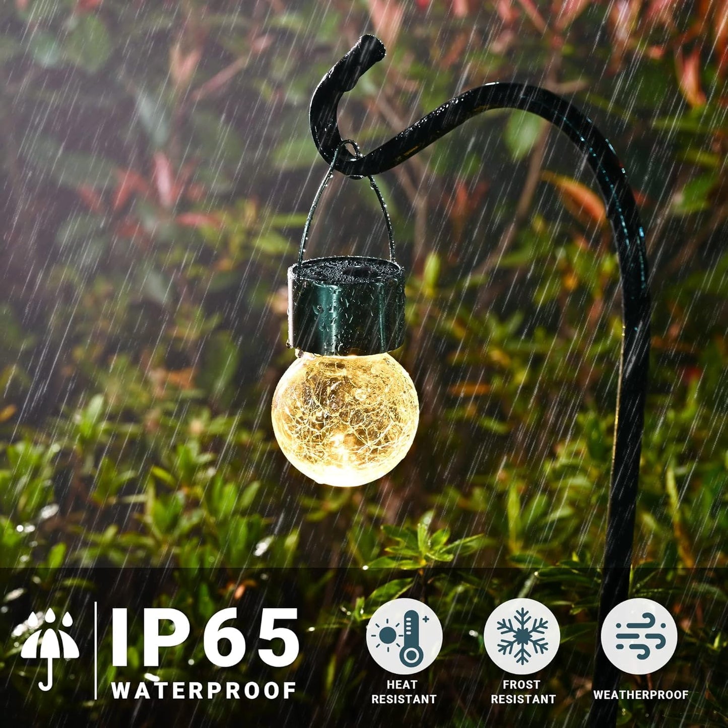 SOLPEX 12 Pack Hanging Solar Lights Outdoor,Solar Outdoor Lights Decorative, Solar Powered Waterproof Light, Hanging Globe Light for Garden, Yard