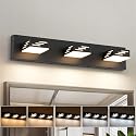 Joosenhouse 3-Light Black Bathroom Vanity Light, 5CCT Dimmable Bathroom Lighting fixtures, LED Vanity Lights Above Mirror 23.6 Inch 24W Makeup Mirror