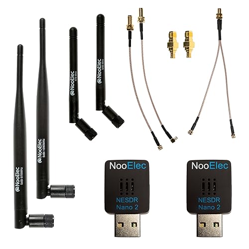 Nooelec Dual-Band NESDR Nano 2 ADS-B (978MHz UAT & 1090MHz 1090ES) Bundle for Stratux™, Avare, Foreflight, FlightAware & Other ADS-B Software