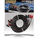 Sundown Audio SB4-20 RCA Cable - 4 Channel 20FT Stereo Audio Interconnect, Twisted Pair, Solid Conductor, High-Fidelity Sound, Rugged PVC Jacket