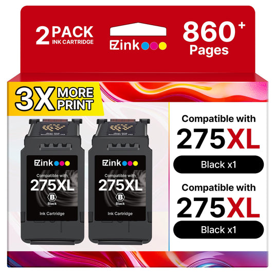 E-Z Ink Remanufactured Canon 275 Black Ink PG275 275XL Ink Cartridges