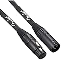 Fender Professional Series Microphone Cable, Guitar Cable, Guitar Accessories, XLR, Black, 25ft