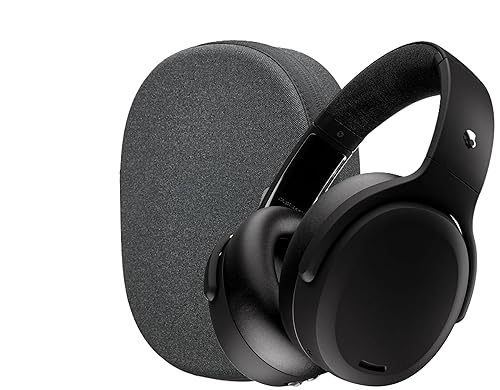 Skullcandy Crusher ANC 2 Sensory Bass Headphones with Active Noise Canceling, Protective Carrying Case and Charging Cable Bundle - True Black