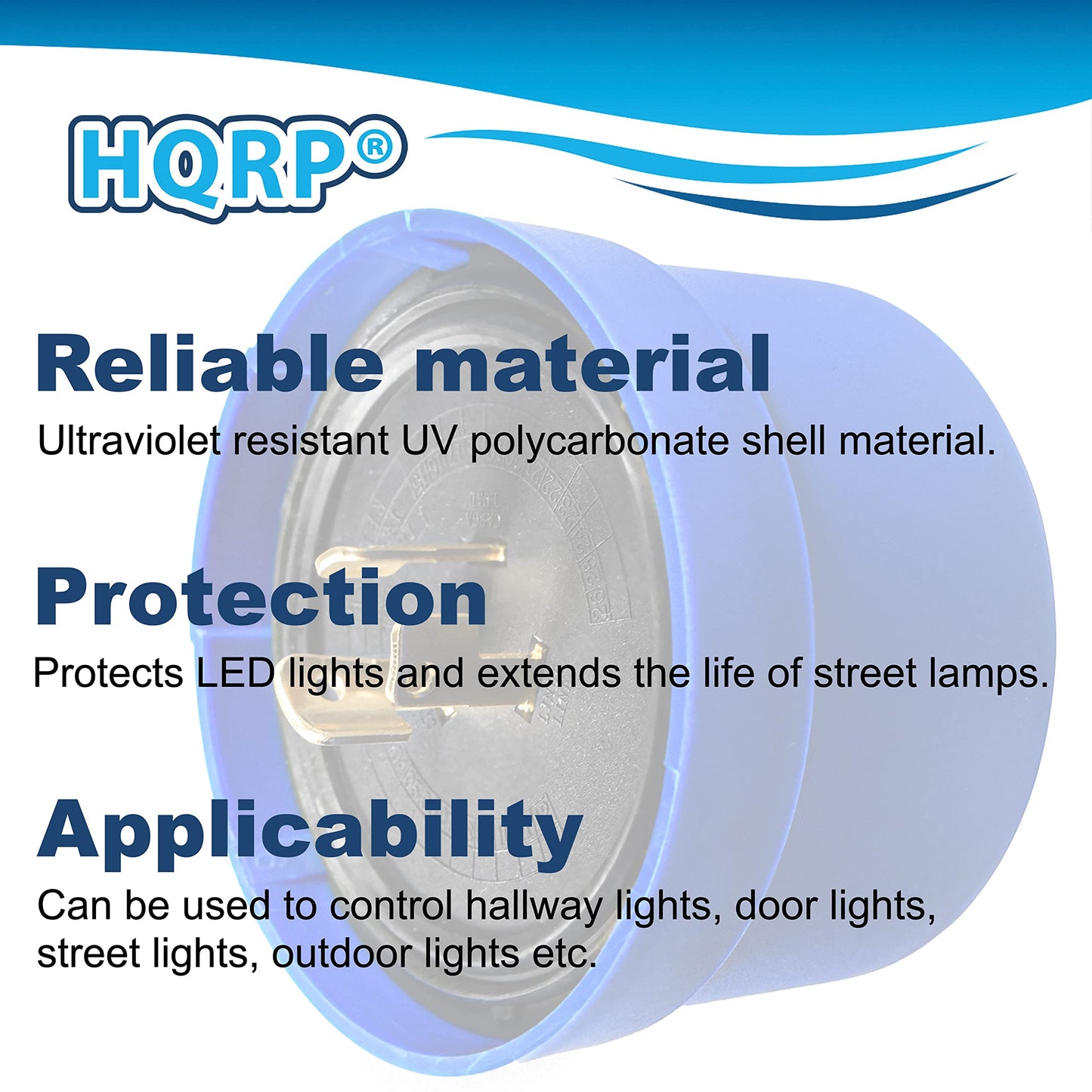 HQRP Photocell Sensor Outdoor Light Switch Dusk to Dawn Photoelectric Control Twist Lock Plug for Led Barn Light, Door Lights, Street Light, Parking