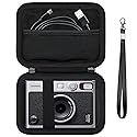 Supmay Hard Carrying Case for Fujifilm Instax Mini EVO Instant Camera, Instax Mini Printer Travel Storage Case with Mesh Pocket Can Store USB Cables
