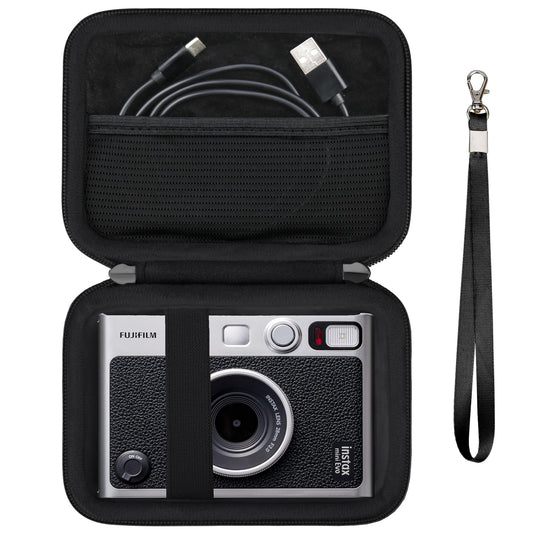 Supmay Hard Carrying Case for Fujifilm Instax Mini EVO Instant Camera, Instax Mini Printer Travel Storage Case with Mesh Pocket Can Store USB Cables
