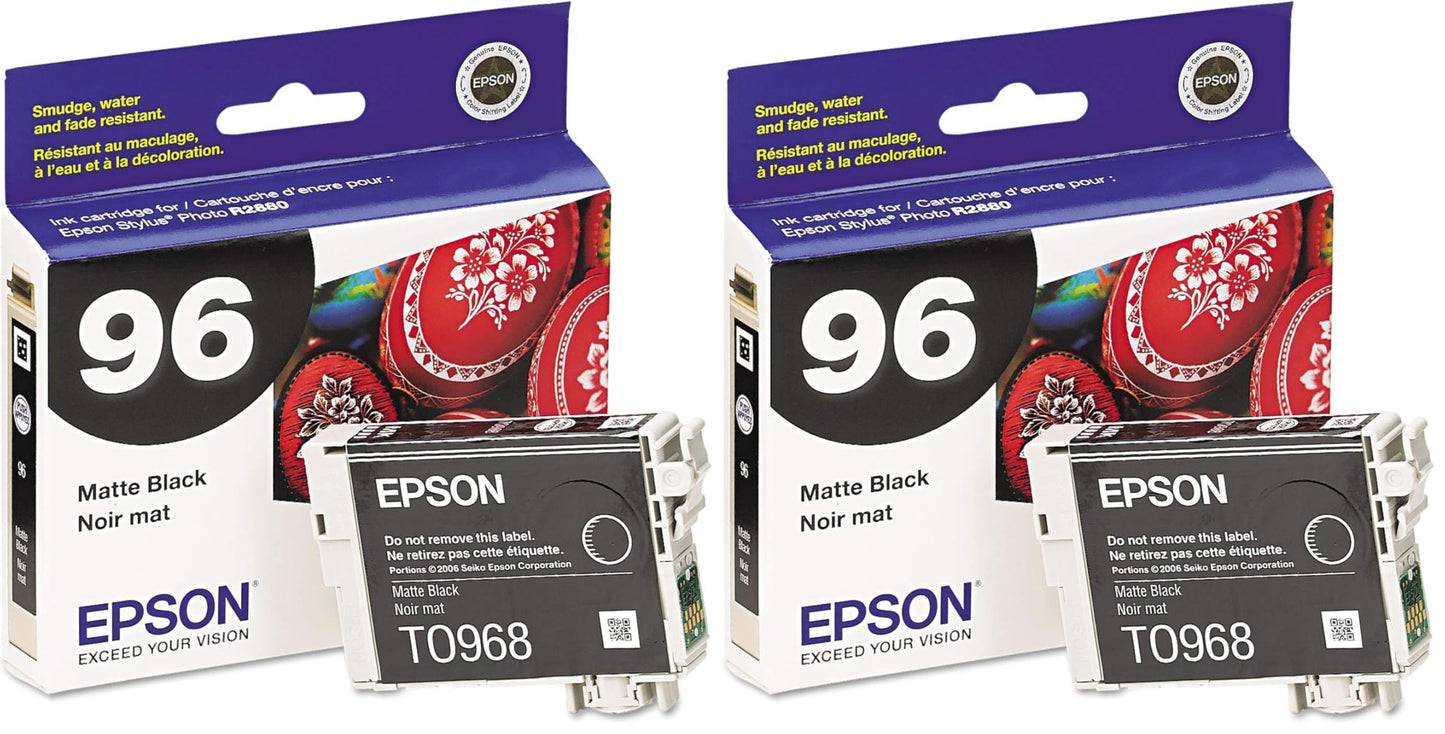 Epson T096820 Stylus Photo R2880 Printer UltraChrome K3 Ink Cartridge (Matte Black)