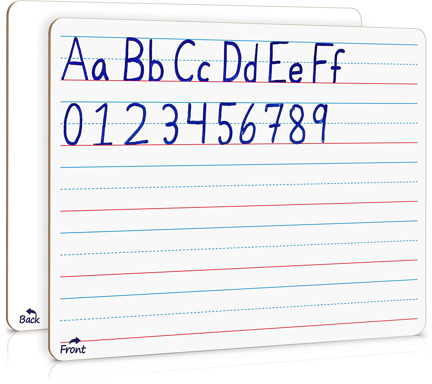 Scribbledo Small Dry Erase Board with Lines for Kids, 9x12 Double Sided
