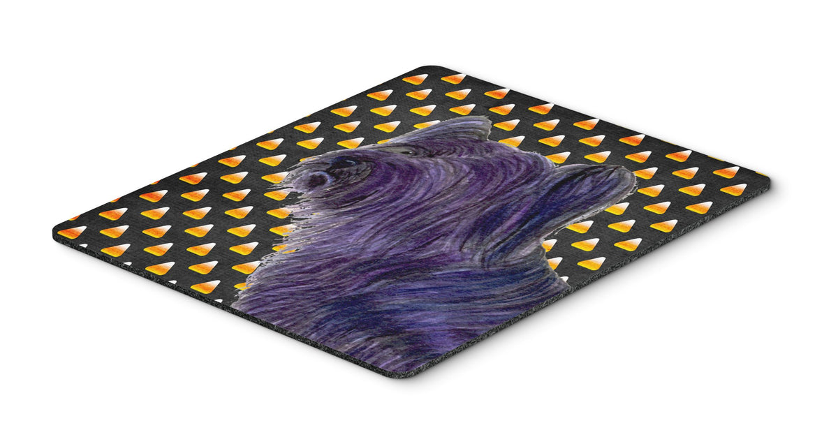 Caroline's Treasures SS4256MP Skye Terrier Candy Corn Halloween Portrait Mouse Pad, Hot Pad or Trivet for Home Office Gaming Working Computers Laptop
