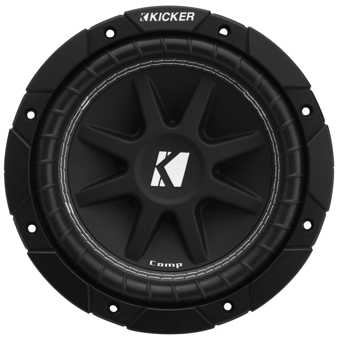 Kicker 43C84 Comp 8" Subwoofer, Single Voice Coil, 4-Ohm (Renewed)