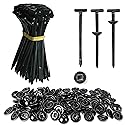 Xsourcer Nylon Cable Ties, 100 Pcs Universal Cable Tie Buckle, Heavy Duty Self-Locking Nylon Zip Ties Holder, UV-Resistant Fasteners for Car Fender