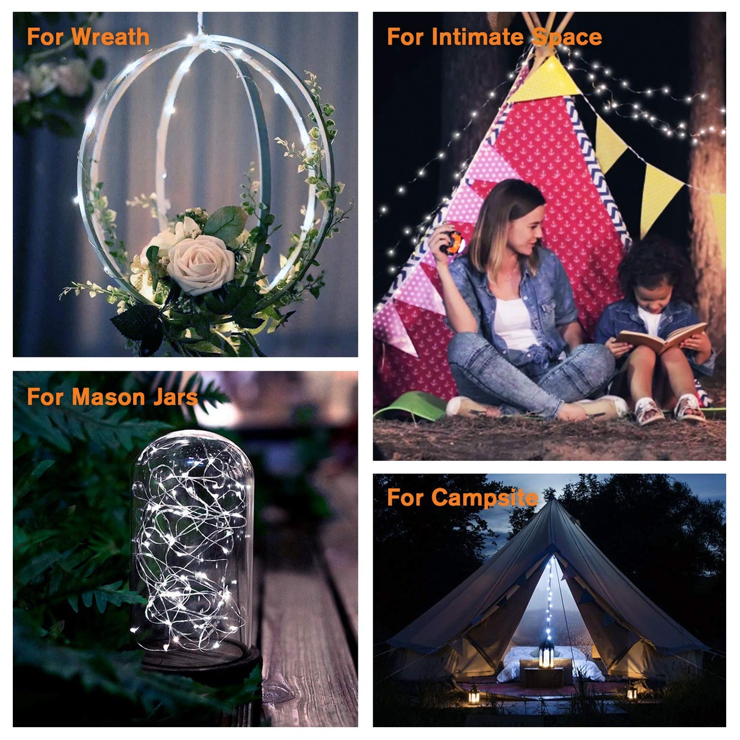 QITONG 2 Pack Upgraded PVC Solar Fairy Lights White, Each 33ft 100 LED String Lights Outdoor Waterproof, 8 Modes Solar Twinkle Mini Lights