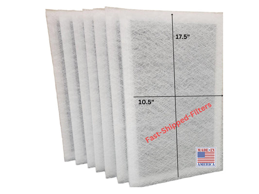 Fast-Shipped-Filters 7 Pack 12x20 Replacement Filter Pads Compatible with Dynamic Air Cleaner 12x20 Refill White
