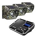 Solar Driveway Alarm Wireless Outside 1800ft Range, Outdoor Motion Sensor & Detector Driveway Alert System with Rechargeable Battery/Weatherproof/Mute