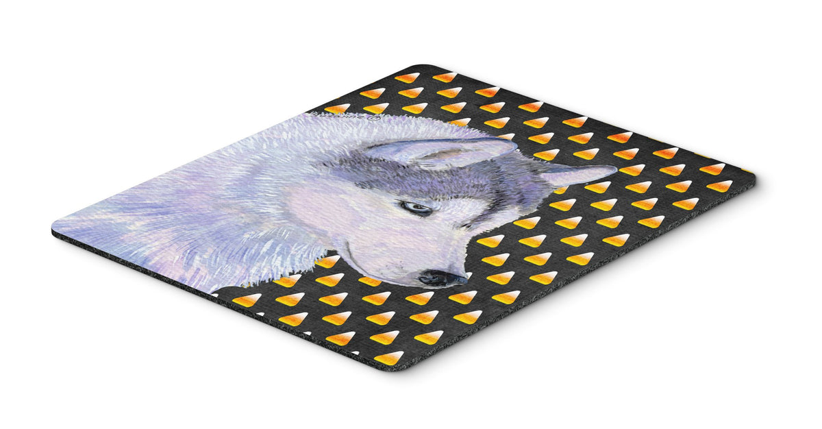 Caroline's Treasures SS4257MP "Siberian Husky Candy Corn Halloween Portrait Mouse Pad, Hot Pad or Trivet" for Home Office Gaming Working Computers
