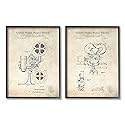 Stupell Industries Vintage Movie Camera Cinema Projector Patent Diagram, Design by Karl Hronek
