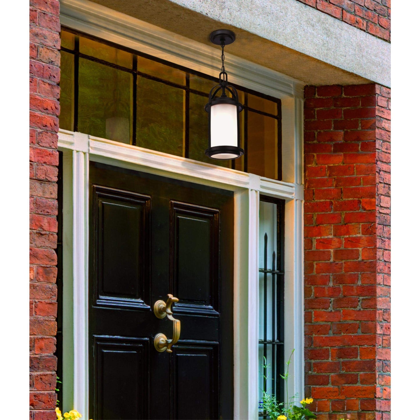 Westinghouse Lighting Grandview One-Light Outdoor Wall Fixture, Oil Rubbed Bronze Finish with Highlights and Clear Seeded Glass