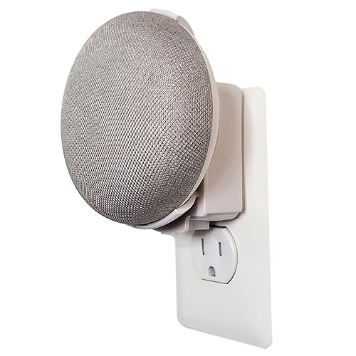 Dot Genie Google Home Mini (1st Gen) Backpack: The Simplest and Cleanest Outlet Wall Mount Hanger Stand for Home Mini (1st Gen) - No Cord Wrapping