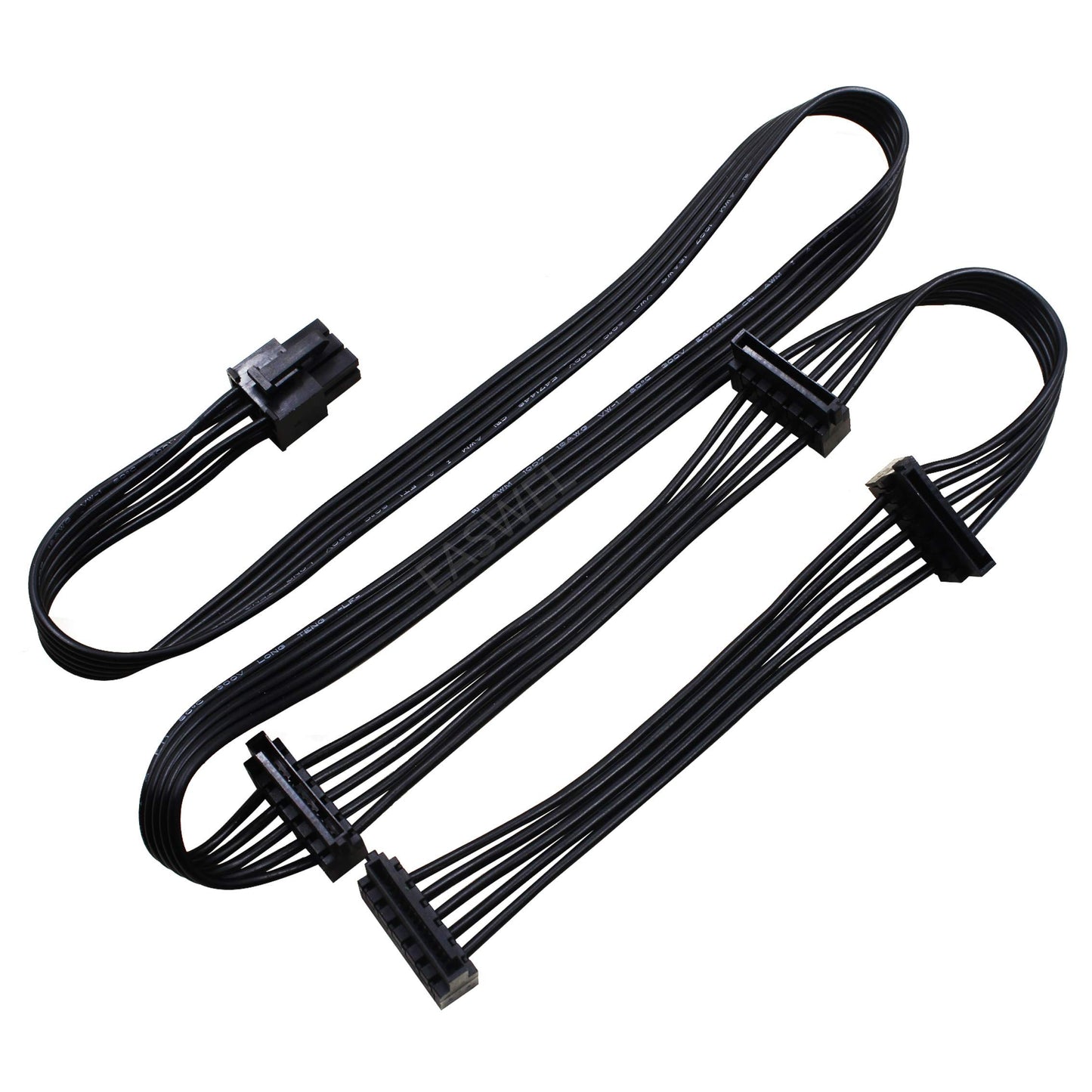 EASWEL 6Pin Male to 4 SATA 15Pin Power Suppl Cable for Corsair HX650 HX750 HX850 HX1050