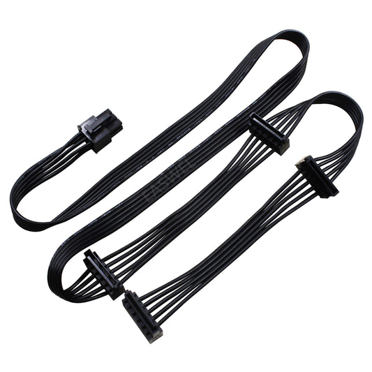 EASWEL 6 Pin to 4X SATA Driver Cable for Corsair hx1200 RM1000X RM850X RM750X