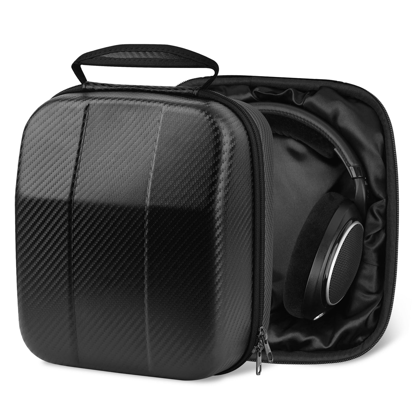 Geekria Shield Case for Large-Sized Over-Ear Headphones, Replacement Protective Hard Shell Travel Carrying Bag with Cable Storage, Compatible