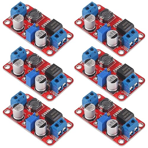 JUZITAO 6PCS XL6019 DC to DC Boost Converter 5A High Power Current Step Up 5V 6V 12V 24V 3-35V to 5-40V Boost Buck Adjustable Voltage Regulator Power…
