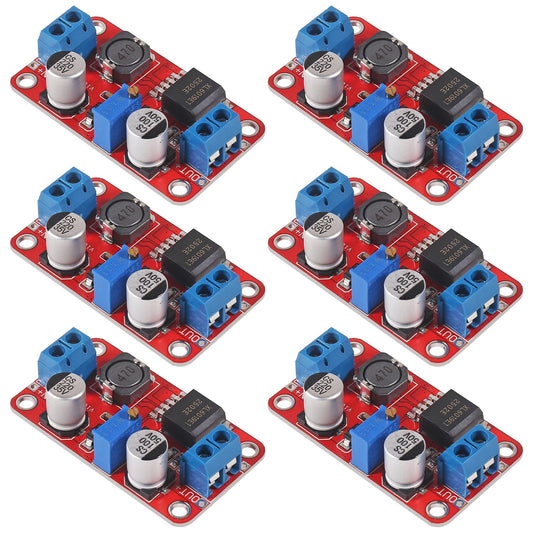 JUZITAO 6PCS XL6019 DC to DC Boost Converter 5A High Power Current Step Up 5V 6V 12V 24V 3-35V to 5-40V Boost Buck Adjustable Voltage Regulator Power…