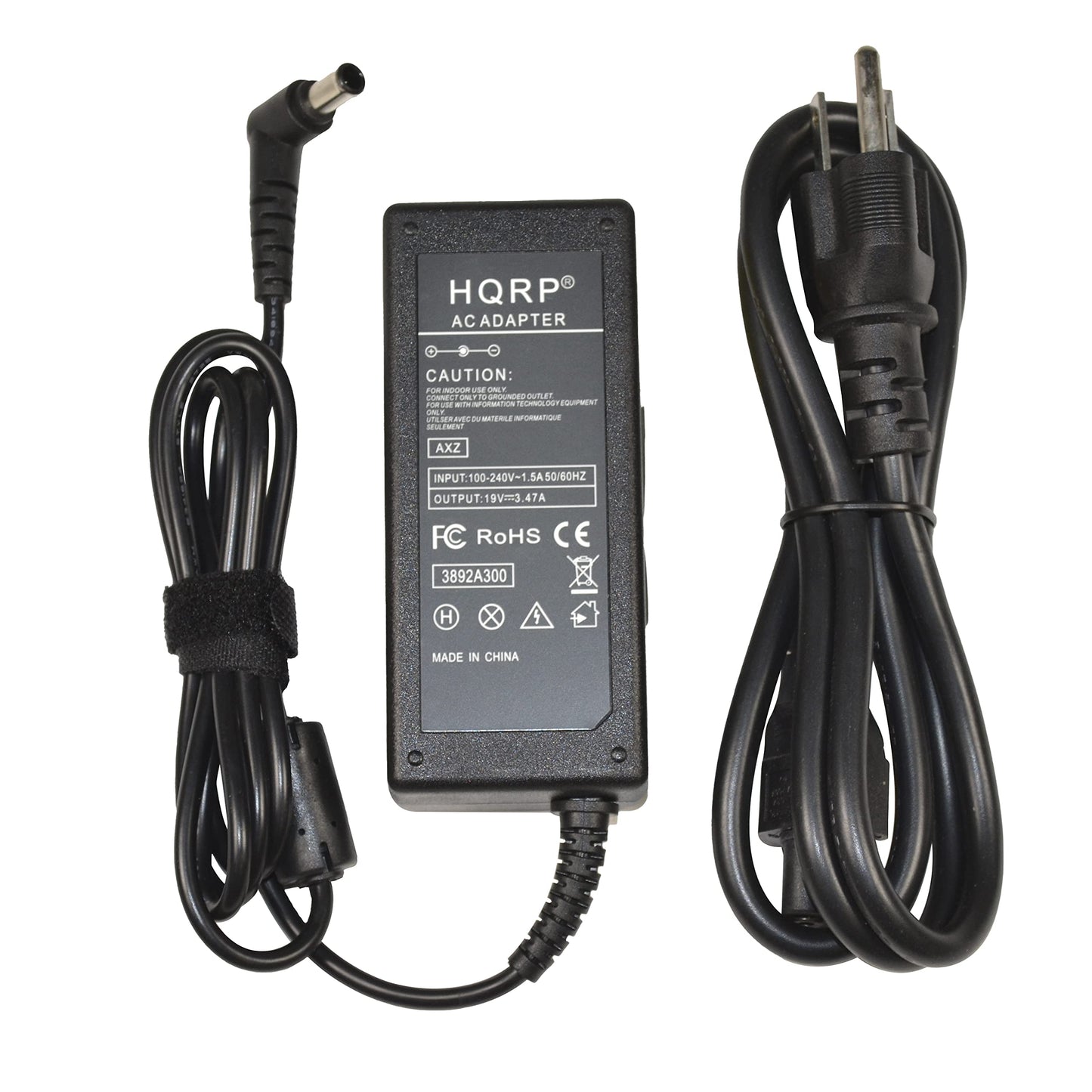 HQRP 19V AC Adapter Compatible with Samsung BN44-00837A A6619_FSM UN32J5205 UN32J5205AFXZA UN32J5205AF UN32J525DAF UN32M4500 UN32M4500AFXZC LED HDTV…